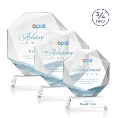 Gregory Full Color on Helton Base Starfire Polygon Crystal Trophy - Crystal Trophies