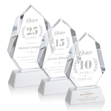 Thomson on Helton Base Fagan Polygon Crystal Trophy - Crystal Trophies