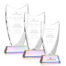 Singleton Prismatic Peaks Crystal Trophy - Crystal Trophies