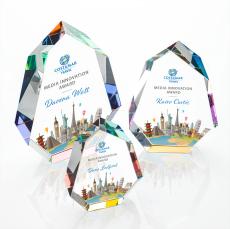 Thomson Full Color Prismatic Polygon Crystal Trophy - Crystal Trophies