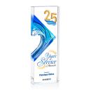 Baywell Full Color Clear Rectangle Crystal Trophy