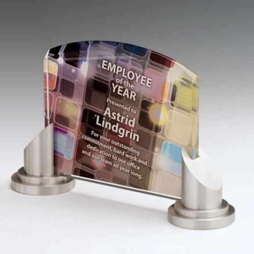 Awards and Plaques - Acrylic Trophies - Marquee Peaks Acrylic Trophy