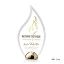 Pelletier Hemisphere Full Color Flame Acrylic Trophy