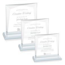 Paulson Fagan Square / Cube Crystal Trophy - Crystal Trophies