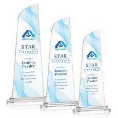 Culver Full Color Clear Peaks Acrylic Trophy - Custom Trophies