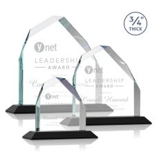 McDonald Peak Black Peaks Crystal Trophy - Crystal Trophies