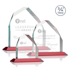 McDonald Peak Red Peaks Crystal Trophy - Crystal Trophies