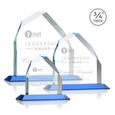 McDonald Peak Sky Blue Peaks Crystal Trophy - Crystal Trophies