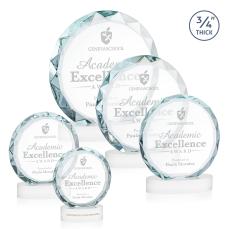 Clarke on Alberton Base Fagan Circle Crystal Trophy - Crystal Trophies