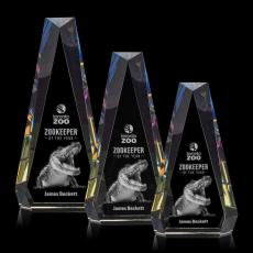 Carmel 3D Prismatic Polygon Crystal Trophy - 3D Crystal Trophies