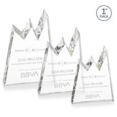 Alpine Clear Peaks Crystal Trophy - Crystal Trophies