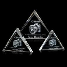 Stacy 3D Pyramid Crystal Trophy - Crystal Trophies