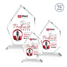 Bermudez Full Color Starfire Peaks Crystal Trophy - Crystal Trophies