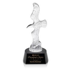Coyle Eagle Black Animals Crystal Trophy - Eagle Awards
