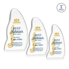 Beauford Full Color Unique Crystal Trophy - Crystal Trophies