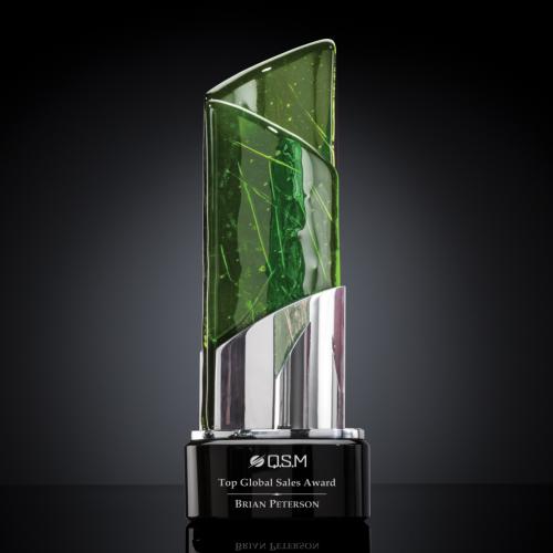 Awards and Plaques - Glass Trophies - Art Glass Trophies - Lester Towers Trophy
