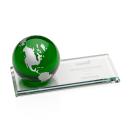 Dougherty Green Globe Crystal Trophy