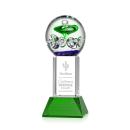 Williamson on Tower Base Green Towers Glass Trophy