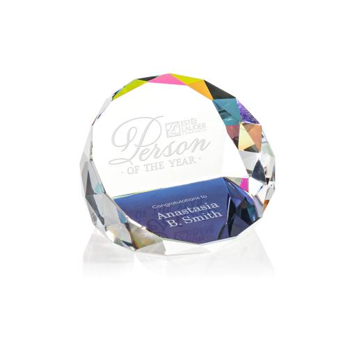 Awards and Plaques - Crystal Trophies - Crystal Paperweights - Patton Paperweight - Prismatic