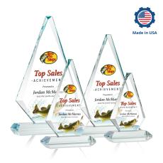 Crowell Full Color Crystal Trophy - Crystal Trophies