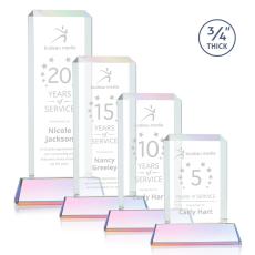 Carey on Helton Prismatic Rectangle Crystal Trophy - Crystal Trophies