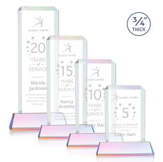 Carey on Helton Prismatic Rectangle Crystal Trophy - Crystal Trophies