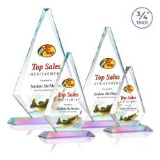 Crowell Full Color Prismatic Crystal Trophy - Crystal Trophies