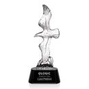 Coyle Eagle Black Animals Crystal Trophy