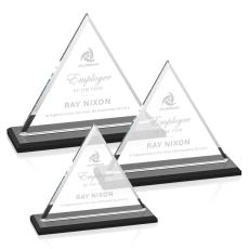 Melton Black Pyramid Crystal Trophy - Crystal Trophies