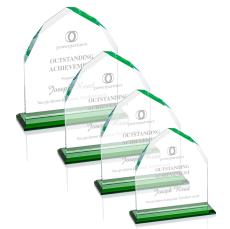 Emery Green Peaks Crystal Trophy - Crystal Trophies