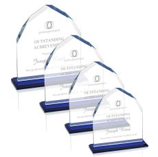 Emery Blue Peaks Crystal Trophy - Crystal Trophies