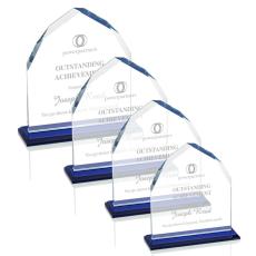 Emery Blue Peaks Crystal Trophy - Crystal Trophies