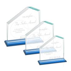 Sellers Sky Blue Peaks Crystal Trophy - Crystal Trophies