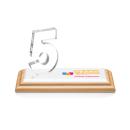 Hutchison Anniversary Full Color  Bamboo/White Wood Trophy