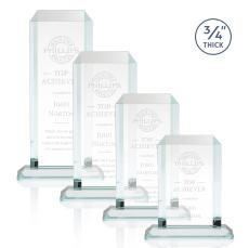 Carey Clear Rectangle Crystal Trophy - Crystal Trophies