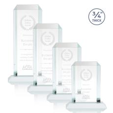 Carey Fagan Rectangle Crystal Trophy - Crystal Trophies