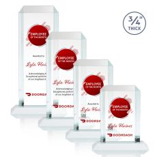 Carey Full Color Fagan Rectangle Crystal Trophy - Custom Trophies