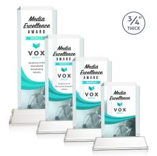 Carey Full Color on Helton Clear Rectangle Crystal Trophy - Crystal Trophies