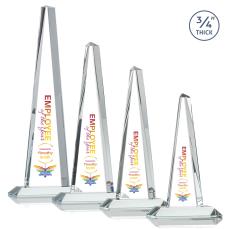 Womack Tower Full Color Clear Towers Crystal Trophy - Crystal Trophies