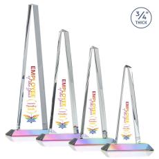 Womack Tower Full Color Prismatic Towers Crystal Trophy - Custom Trophies