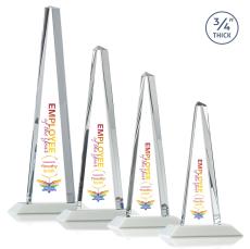 Womack Tower Full Color Fagan Towers Crystal Trophy - Crystal Trophies