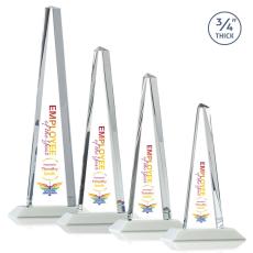 Employee Gifts - Womack Tower Full Color Fagan Towers Crystal Trophy
