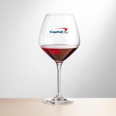 Santiago Burgundy Wine - Full Color - Wine Glasses