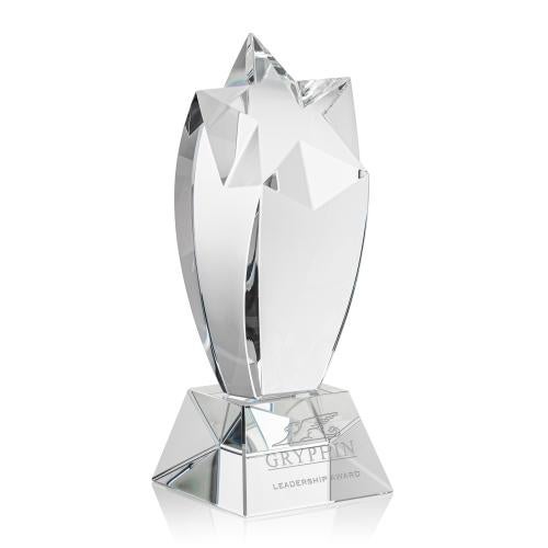 Awards and Plaques - Crystal Trophies - Crestwood Star Crystal Trophy