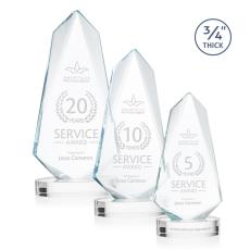 McMullen on Alberton Base Clear Unique Crystal Trophy - Crystal Trophies