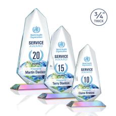 McMullen Full Color Prismatic Unique Crystal Trophy - Crystal Trophies