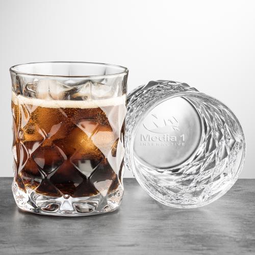Custom Barware Glasses - Whisky Glasses - Woodward OTR - 10oz