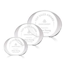 Schaffer Circle Crystal Trophy - Crystal Trophies