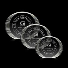 Schaffer Circle Crystal Trophy - Crystal Trophies