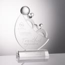 Teamwork Globe Crystal Trophy